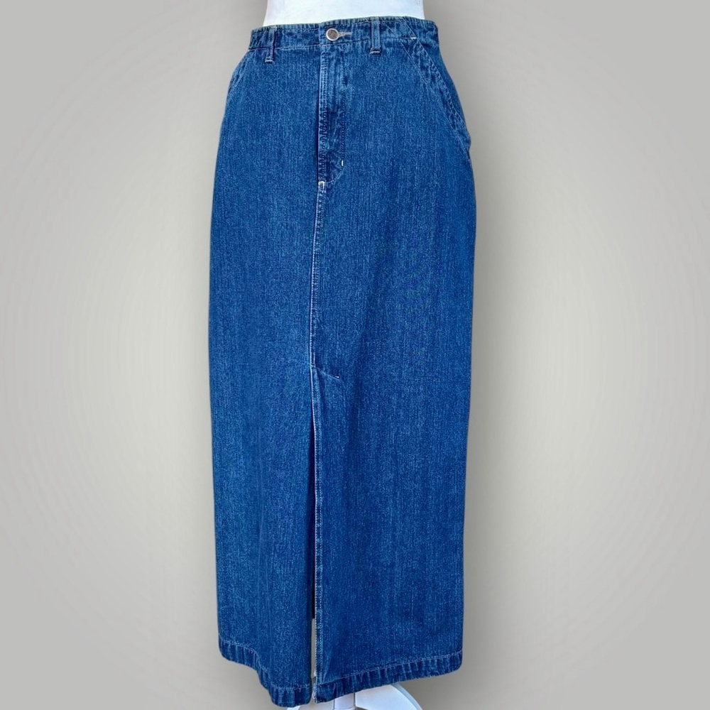 High Sierra Denim Maxi Skirt Blue Size 10